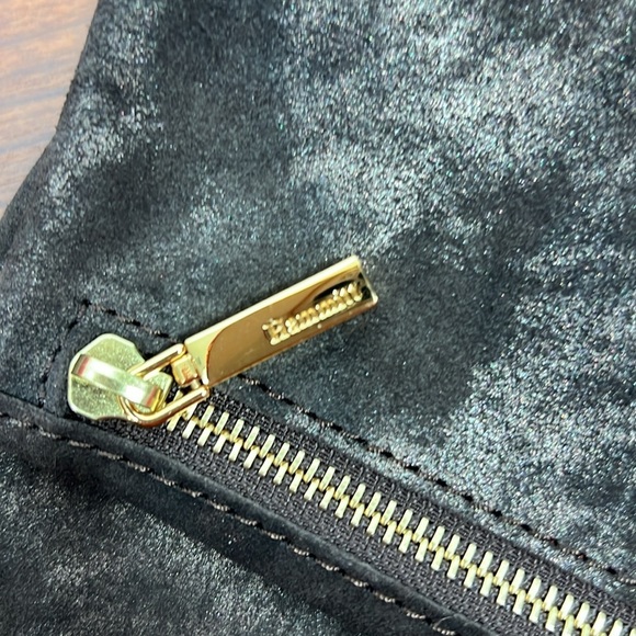 Hammitt  Brown Suede Crossbody Gold Tone Hardware Red Interior EUC - Picture 16 of 16